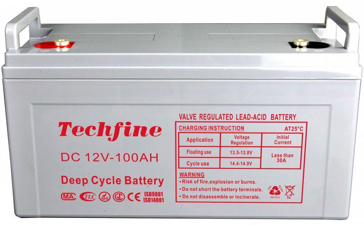 Батарея акумуляторна TECHFINE IS 09001 DC12V 100AH (11742619)